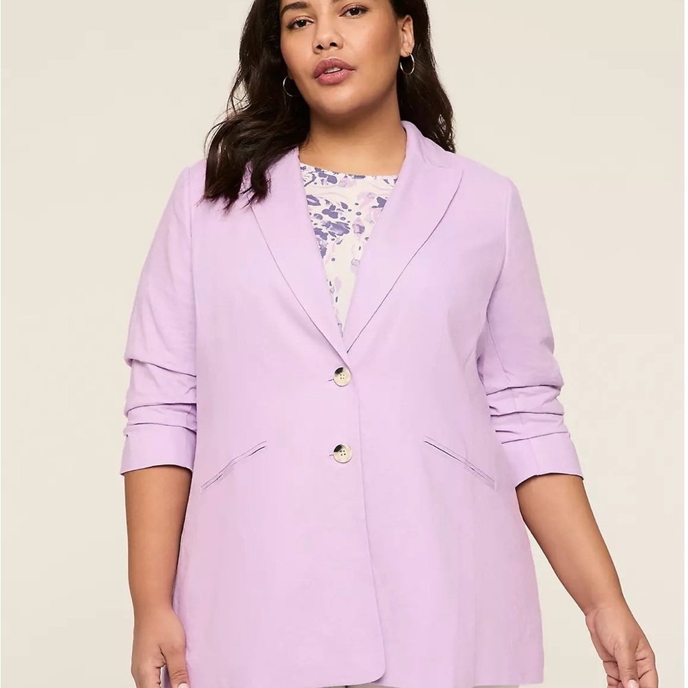 Lane Bryant Light Purple Women's Blazer size 20